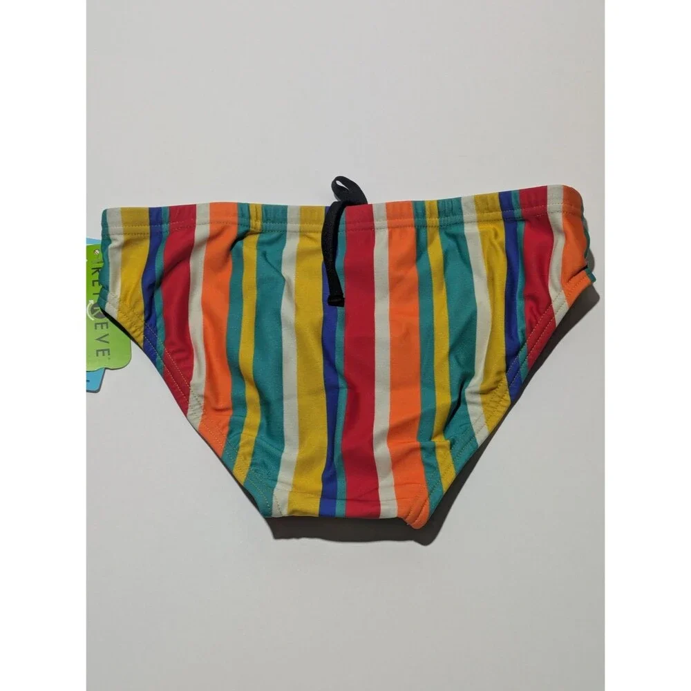 Speedo Eco Endurance Repreve‎ Clean Stripe Swim Brief Me'ns Size 30